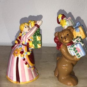 Vintage Christmas Nikko Salt & Pepper Shakers